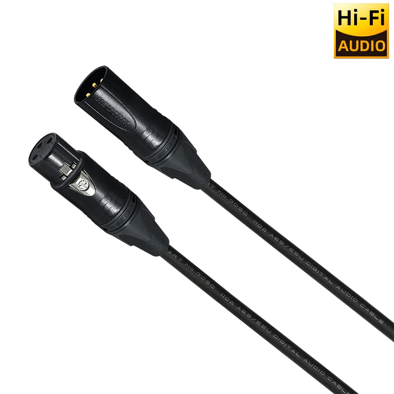 

■ Japan Mogami 3080 HiFi AES/EBU 110 Ohm Digital Audio Cable Neutrik XLR Gold Plated Plug OFC for Professional Audio Equipment