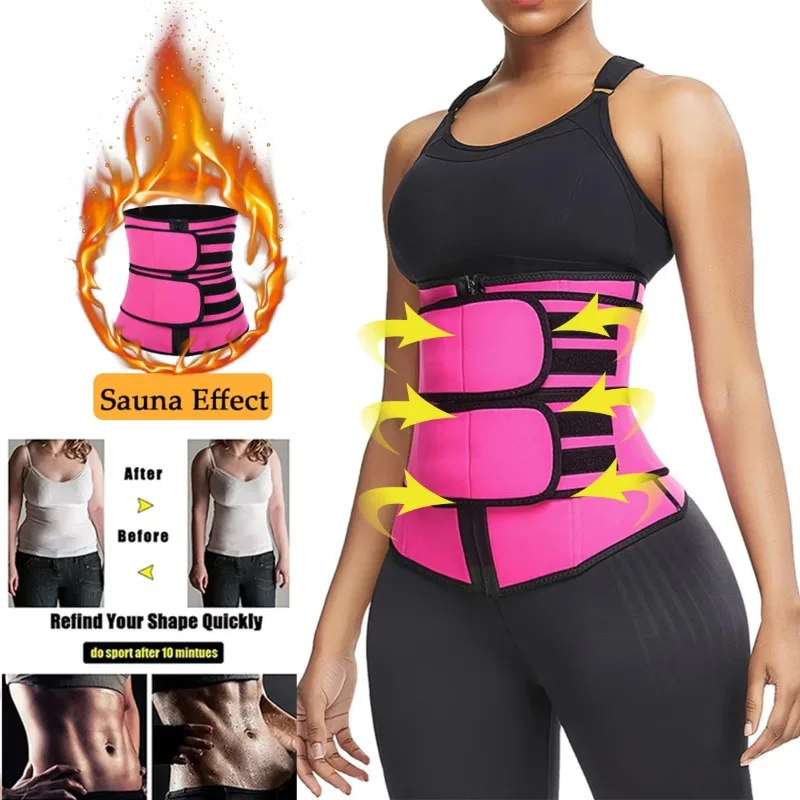 

Women Waist Trainer Corset Belt Trimmer Sweat Sauna Belt Waist Slimming Weight Loss Flat Belly Shapewear Adjustable Belt