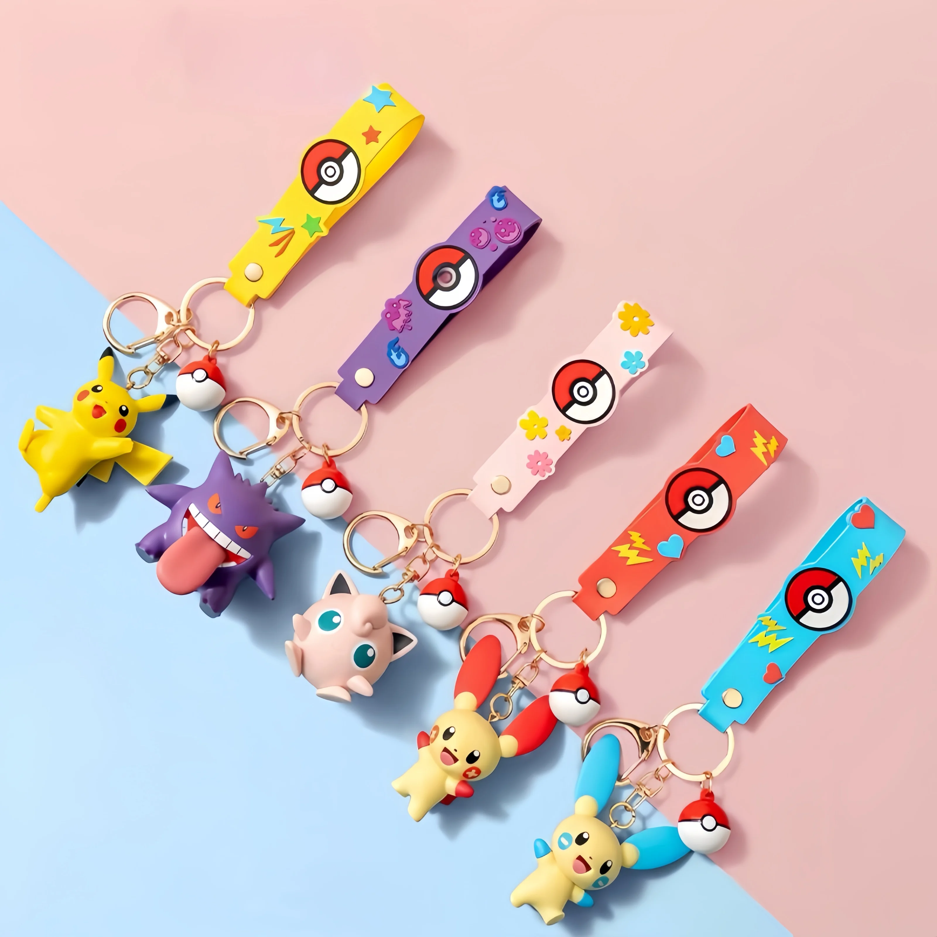 pokemon-chaveiros-moda-pikachu-carro-mochila-chaveiro-acessorios-gengar-anime-chaveiro-presente-de-aniversario-das-criancas