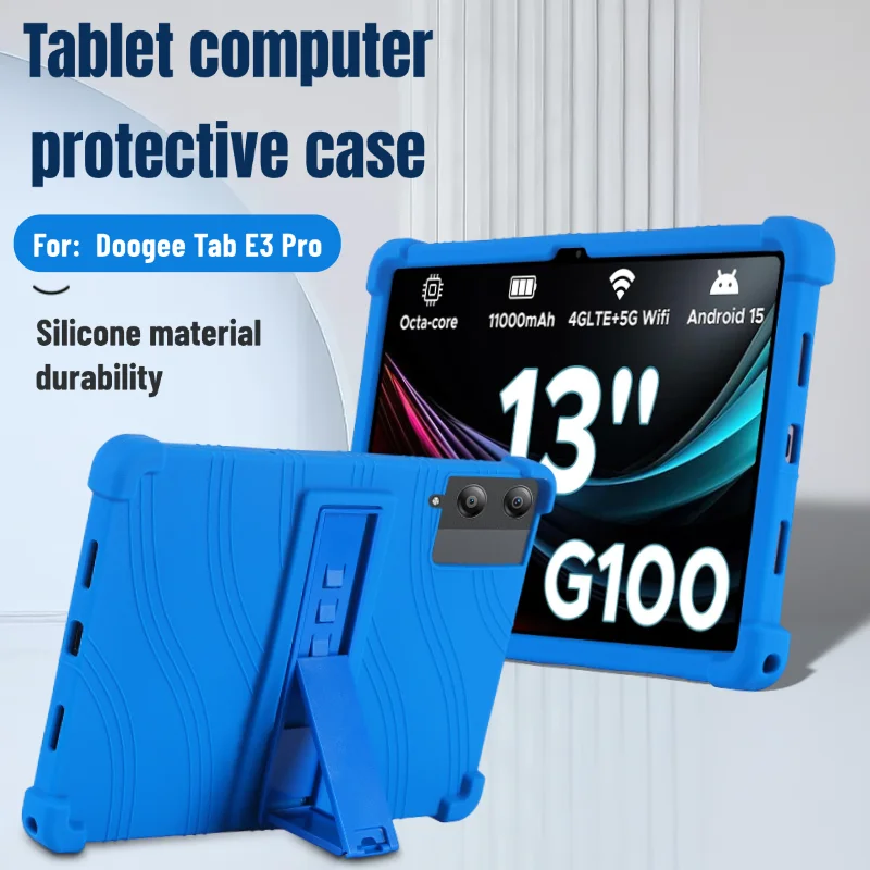 

Для Doogee Tab E3 Pro 13-дюймовый чехол для планшета, противоударный силиконовый чехол для планшета, легкий, приятный для детей