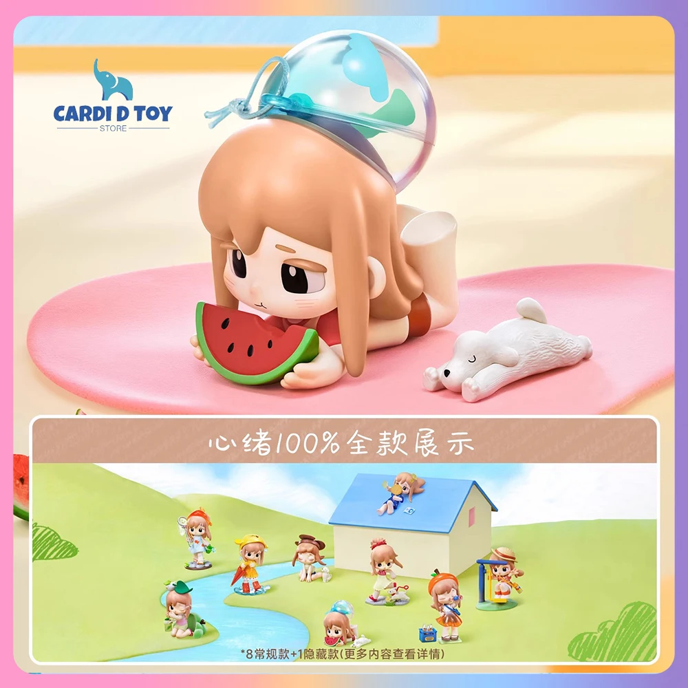 Новый оригинальный Yozco Blind Box Xinxu 100% серия Mystery Box Yozco Аниме Фигурка Puddle Jump Модель Catch Fish Deskt Украшение Игрушки