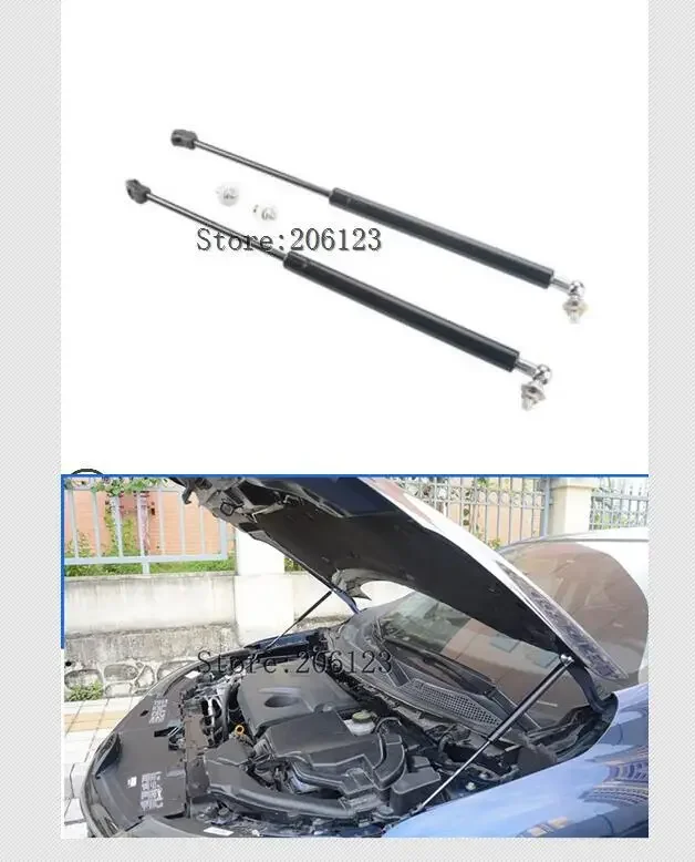 For Renault Kadjar 2016 2017 2018 2019   ACCESSORIES CAR BONNET HOOD GAS SHOCK STRUT LIFT SUPPORT CAR STYLING