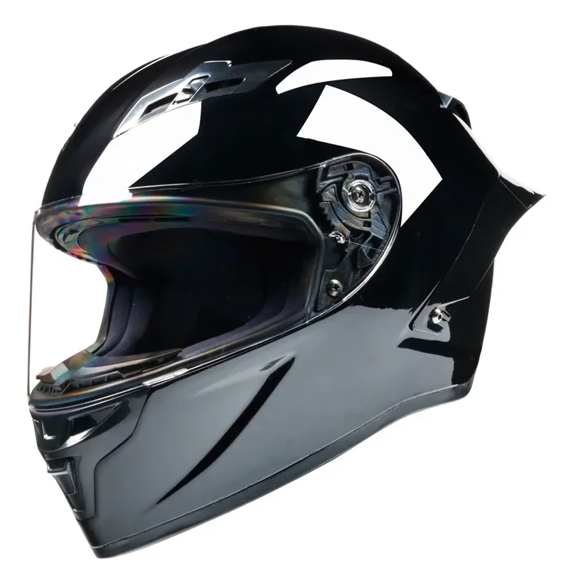 Full Face Motorcycle Helmet with Dual Shield Tail Protection Extra Safety Lens Included in Sizes S M L XL for Enhanced Comfort