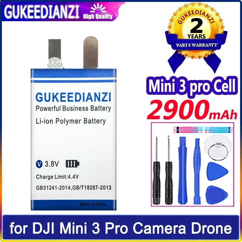 GUKEEDIANZI Battery 723861 2900mAh for DJI Mini 3 Pro 3pro Cell Camera Drone Need to weld by oneself Batteries