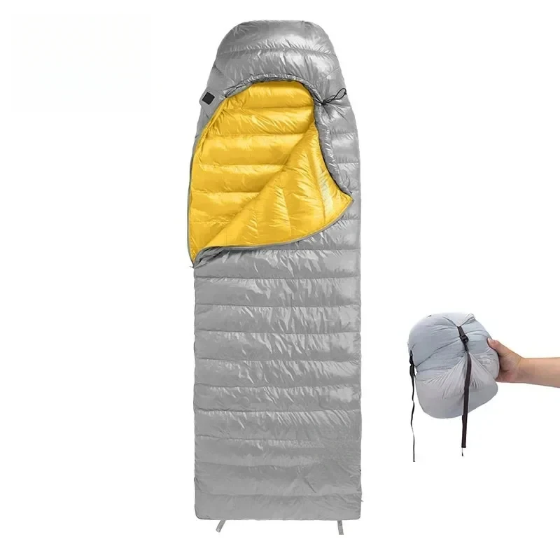 CW400 Sleeping Bag Winter Lightweight 650FP Duck Down Sleeping Bag Ultralight Waterproof Hiking Camping Sleeping Bag