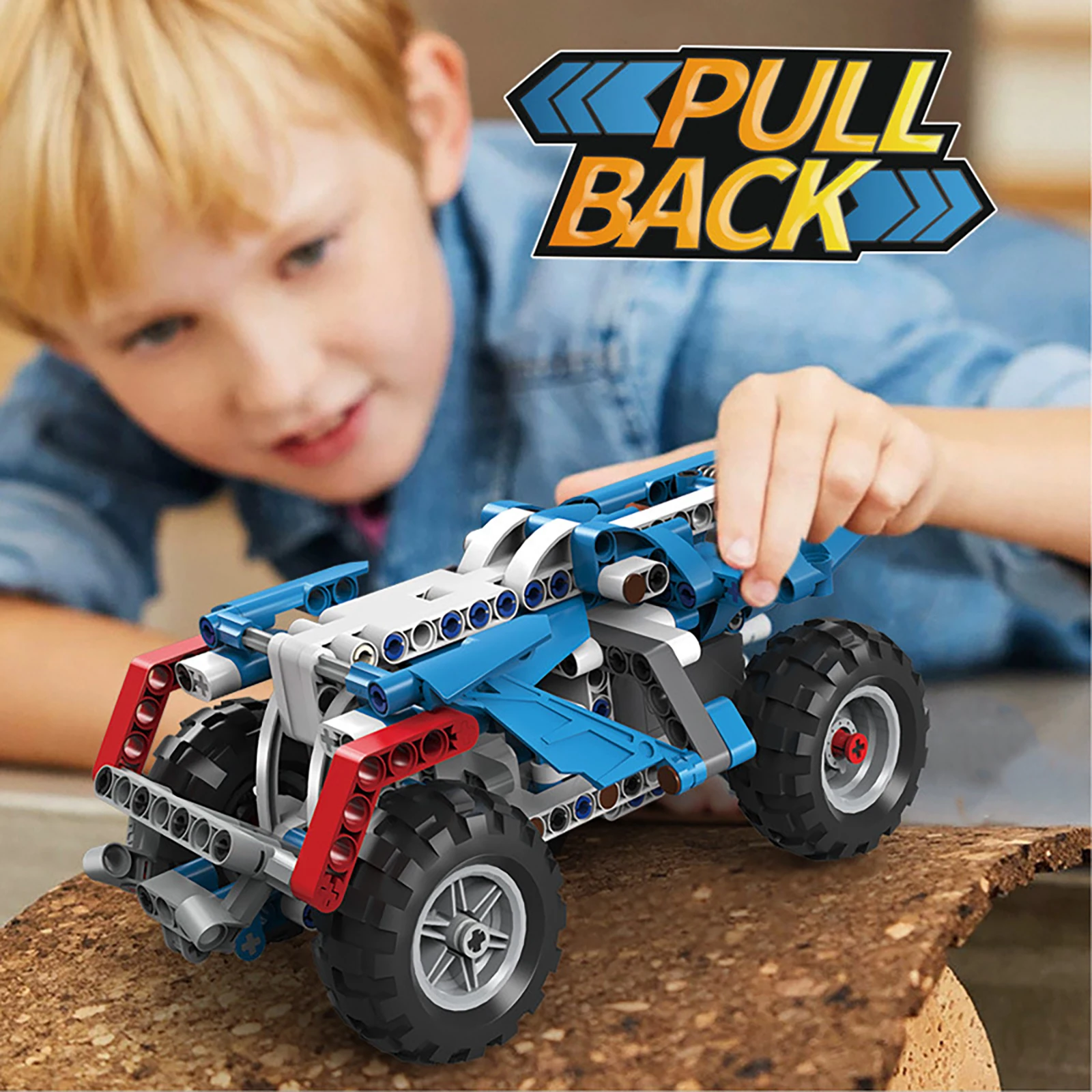 

252pcs 9 IN 1 Stunt Car Building Blocks Sports Car Racing Model Ornaments Creative Assembly Boy Fun Toys Gifts 96179