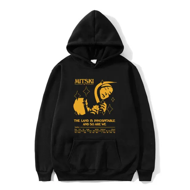 

The Land Is Inhospitable Mitski Album Hoodie Men Women's Fahsion Oversized Sweatshirt Male Causal Vintage Long Sleeve Hoodies