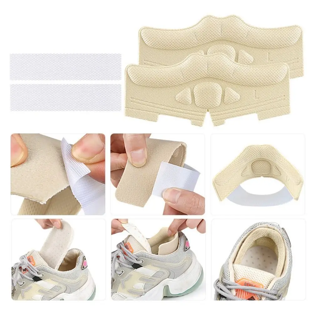 Portable Adjustable Heel Protector Pads Wear-Resistant Sponge Shoe Inserts Breathable Heel Stickers High Heel Shoes