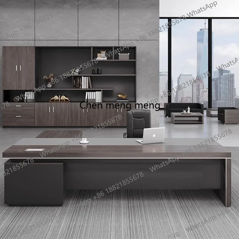 E153 Boss desk office desk and chair combination simple modern light luxury president manager supervisor desk