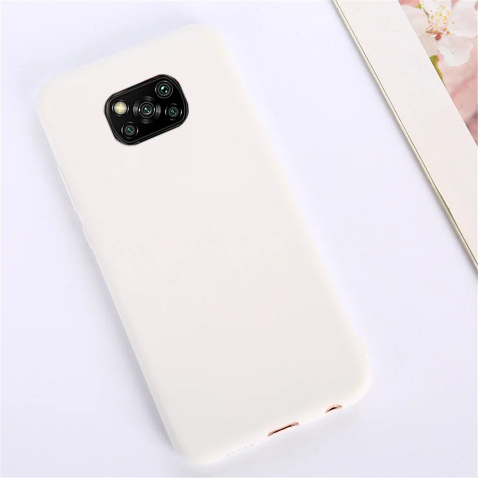 Für Xiaomi Poco X3 Pro Fall Weiche Matte Flüssigkeit Silikon Stoßfest Stoßstange Telefon Fällen Für Poco X3 NFC PocoX3 Candy Farbe Fundas – Detail 13