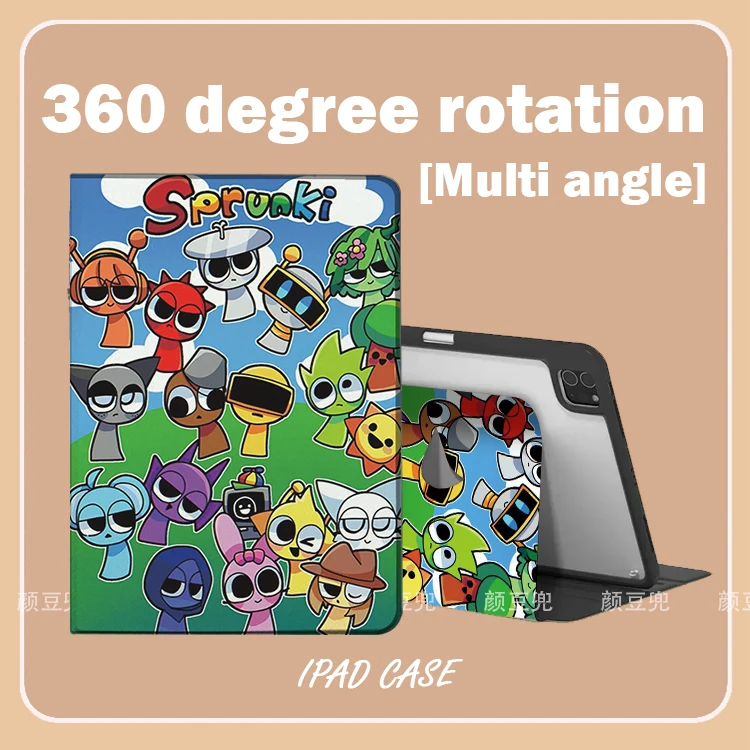 

Роскошный силиконовый чехол Sprunki Anime Game для iPad 10.2 8th Air 4 5 6 Mini 5 6 7 для iPad Air 4 iPad 10 Pro13 iPad 11th 2025
