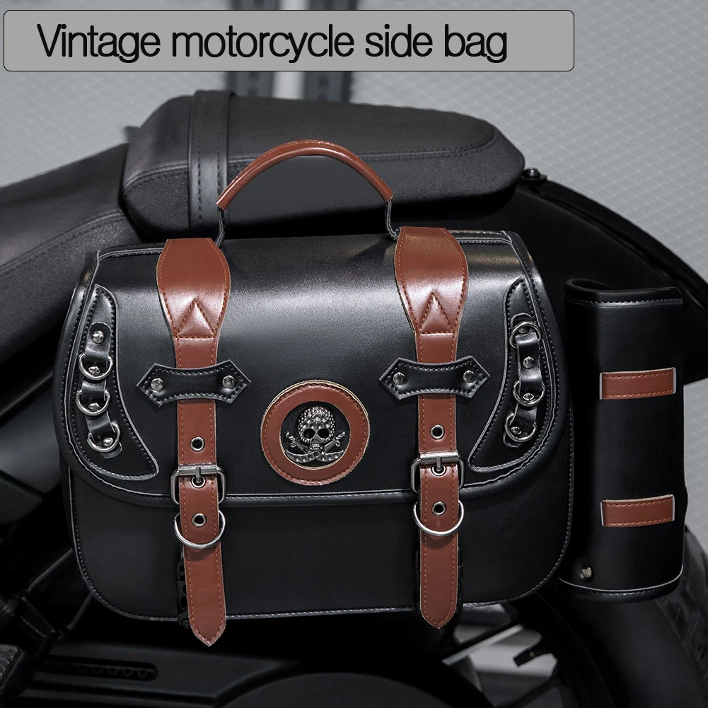 Motorcycle Europe and the United States retro motorcycle side bag Harley Taiko cruise modified rider side box side bag