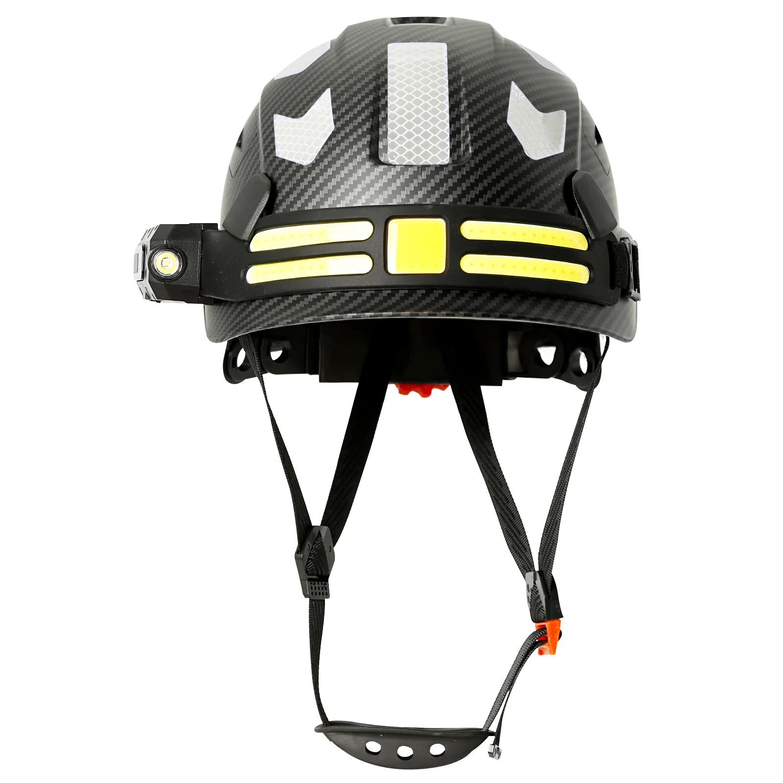 Construction Safety Helmet With Headlamp Reflective Stickers Hard Hat Head Light Weight Industrial Work At Night Head Protection