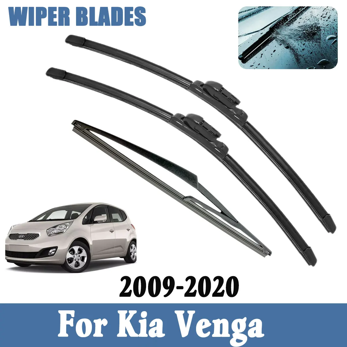 

Щетки стеклоочистителя для Kia Venga 2009-2020: передние и задние дворники, аксессуары для стайлинга автомобиля
