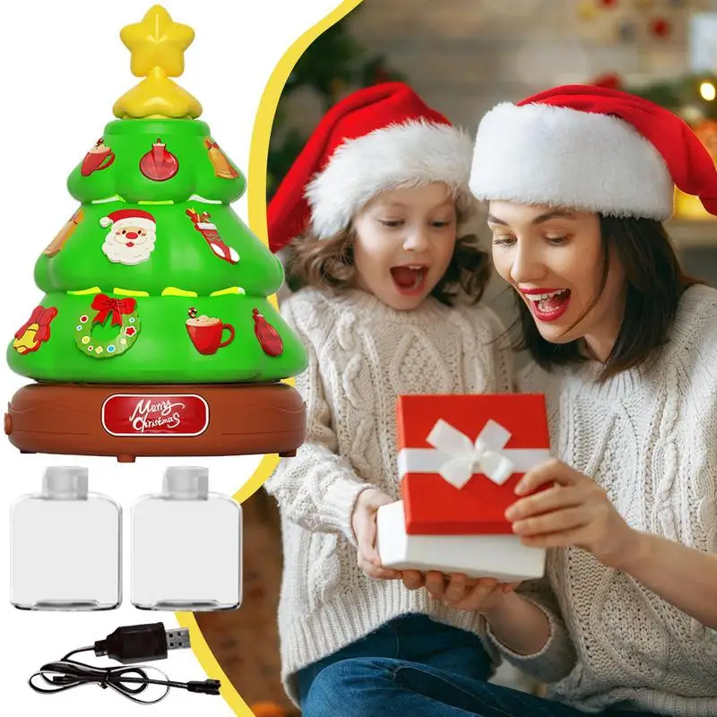 Christmas Tree Musical Box Christmas Tree Bubble Blowing For Kids Christmas Music Children Decorating Bubble Machine With Lights