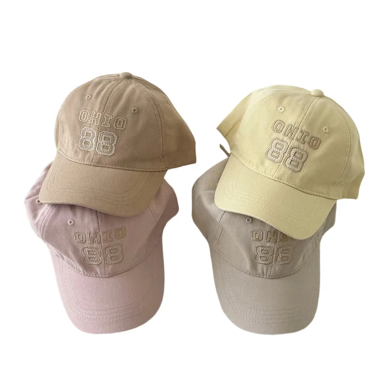 

Baby Baseball Cap for Boys Girls Number Embroidered Kids Caps Spring Summer Sun Hat Outdoor Sun Protection Accessories 3-6Y