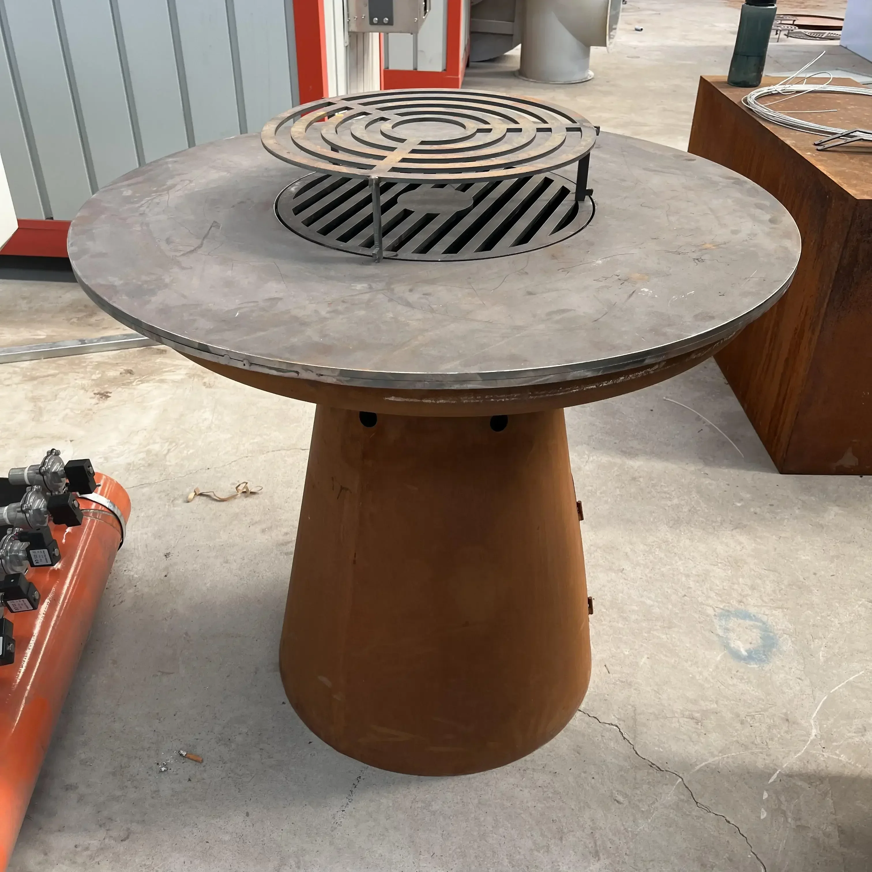 

Popular contestant Value for money Circular Barbecue Grill Camping Fire Pit Cooking Stove With Storage Cabinet