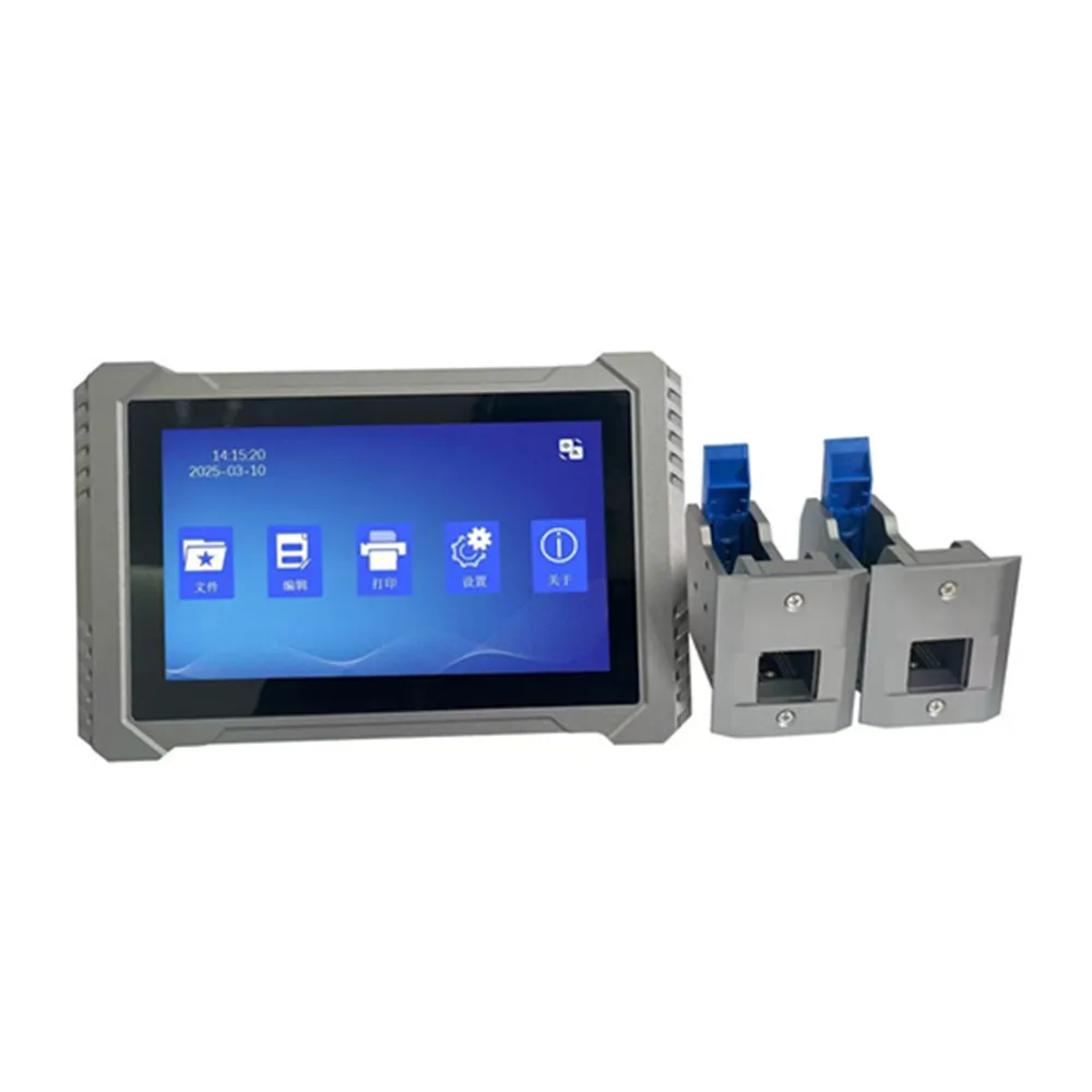 Customized Large Screen Thermal logo Date QR Code Printing Machine Online Thermal TIJ Inkjet Printer for Plastic Bottle