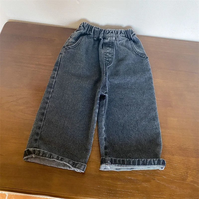 

Boys Jean Pants Long Trousers Denim 2024 Retro Spring Autumn Baby's Kids Sport Teenagers Birthday Christmas Gift Children's Clot