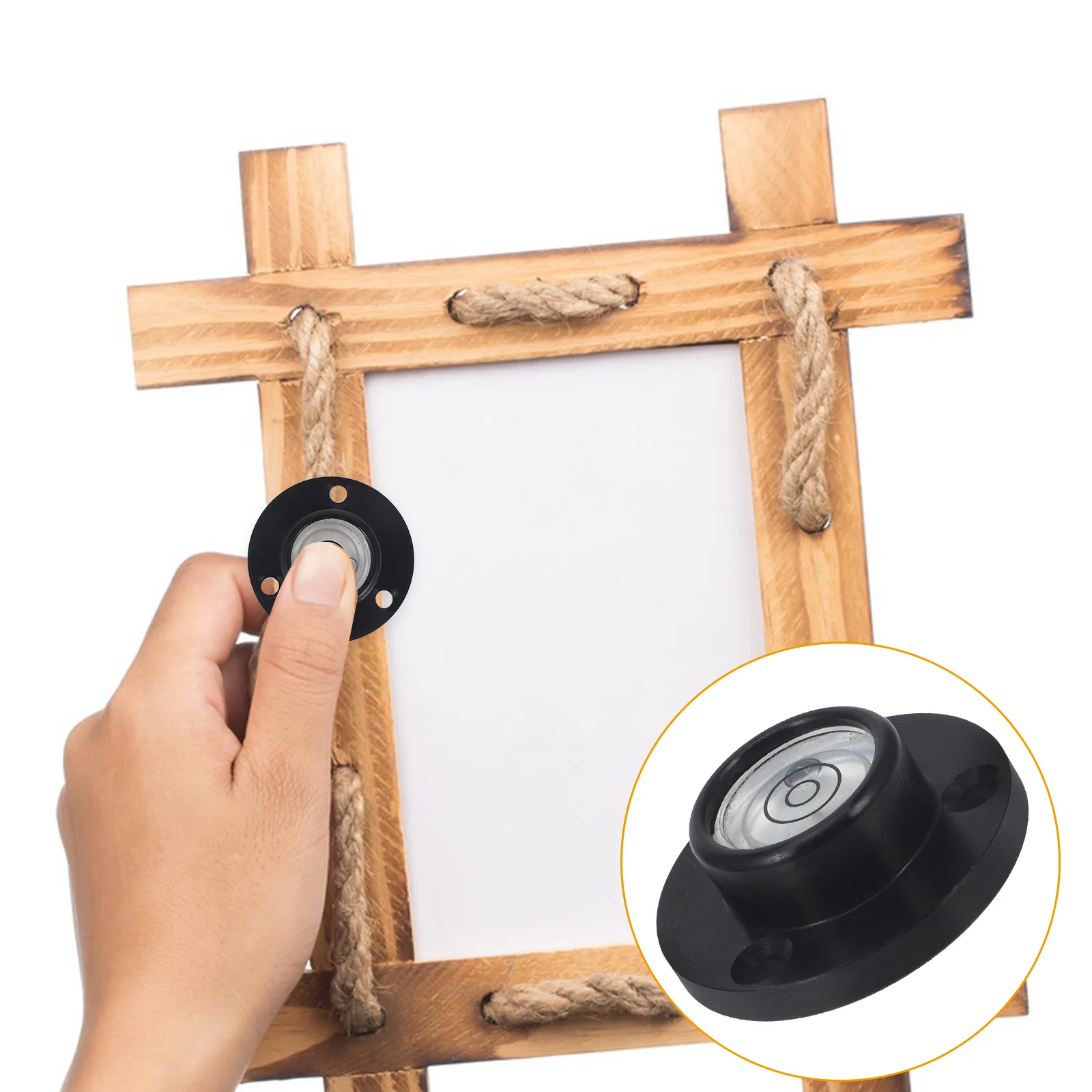 Nivel de burbuja pequeño, Mini nivel de burbuja de bolsillo de aluminio para medición de precisión, herramientas de bricolaje, instrumento de nivelación Circular
