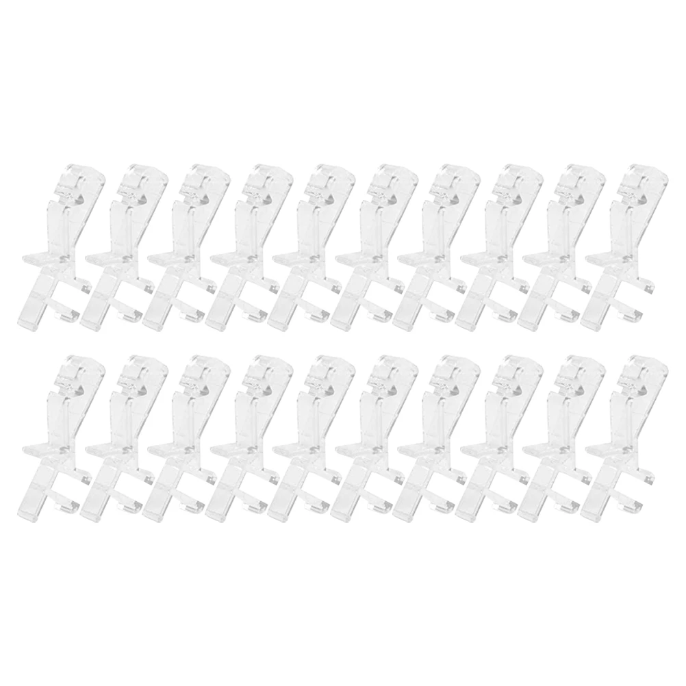

20pcs Pom Valance Clips Plastic Blind Clamps For Blinds Window-Shadow Accessory Replaceable Valance Installation Tool