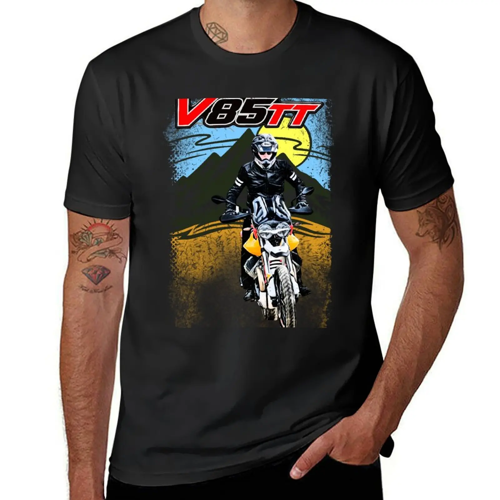 

Big Trail MotoGuzzi V85 TT T-Shirt new edition blanks shirts graphic tees plain t shirts men
