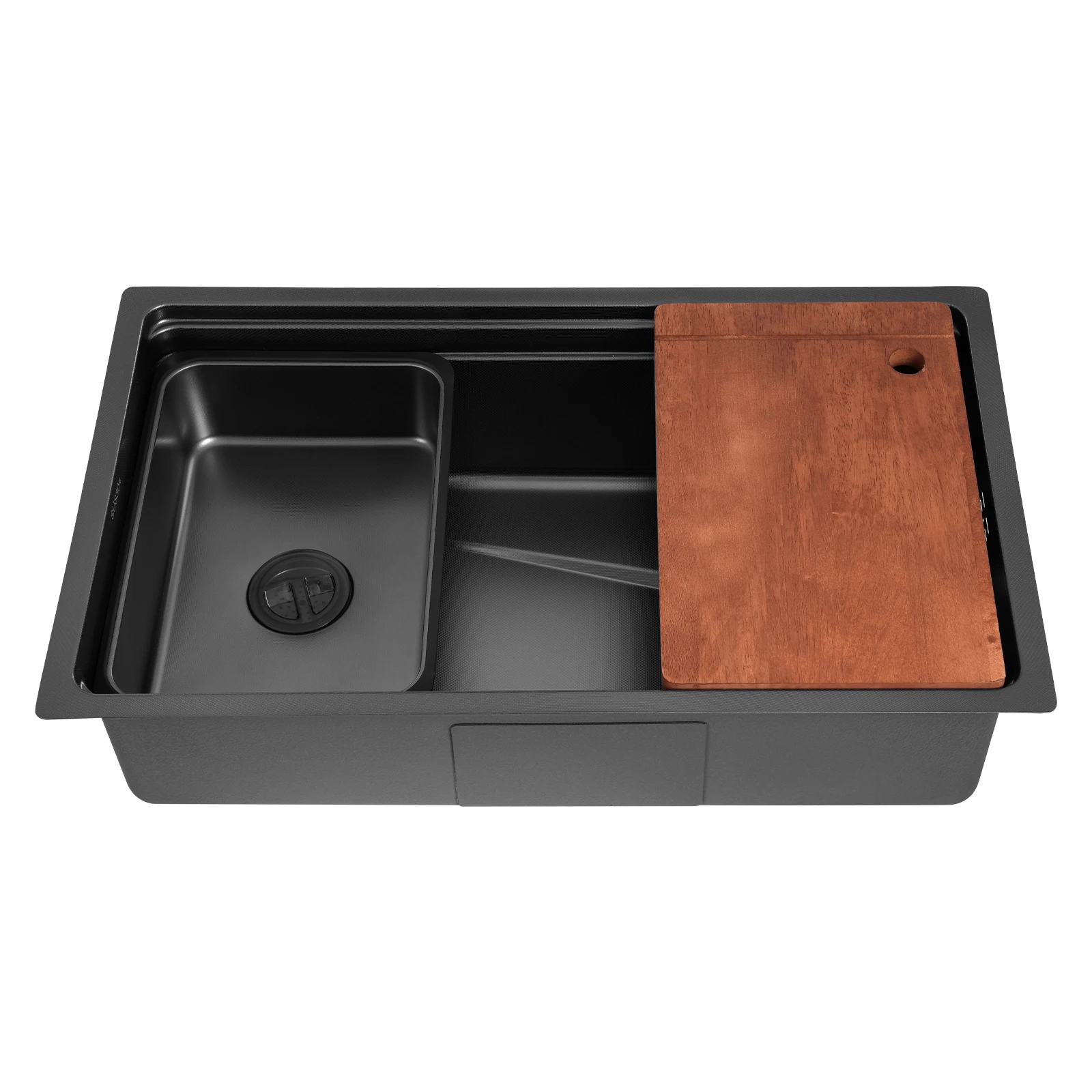 Kitchen sinks-Space-Saving Kitchen Sink: Easy to Clean, Durable Design to Prevent Clogs and Maintain a Tidy Kitchen