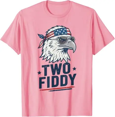 Two Fiddy America T-Shirt zum 250. Geburtstag, Y2k, 4. Juli, Two Fiddy George Washington Grafik-Outfit, USA-Flagge, patriotisches Adler-T-Shirt – Detail 12