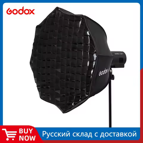 Godox AD-S60S 60cm Silver Deep Parabolic Softbox with Honeycomb Grid Godox Mount Softbox for AD300PRO AD400PRO ML60