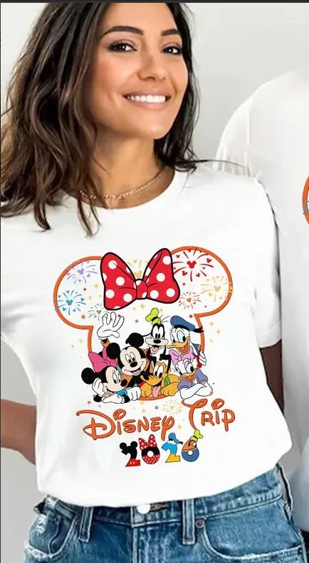 Mickey en vrienden Magic Castle-shirt voor de Disney Park Tour 2026 Familievakantie-reisshirt 2026