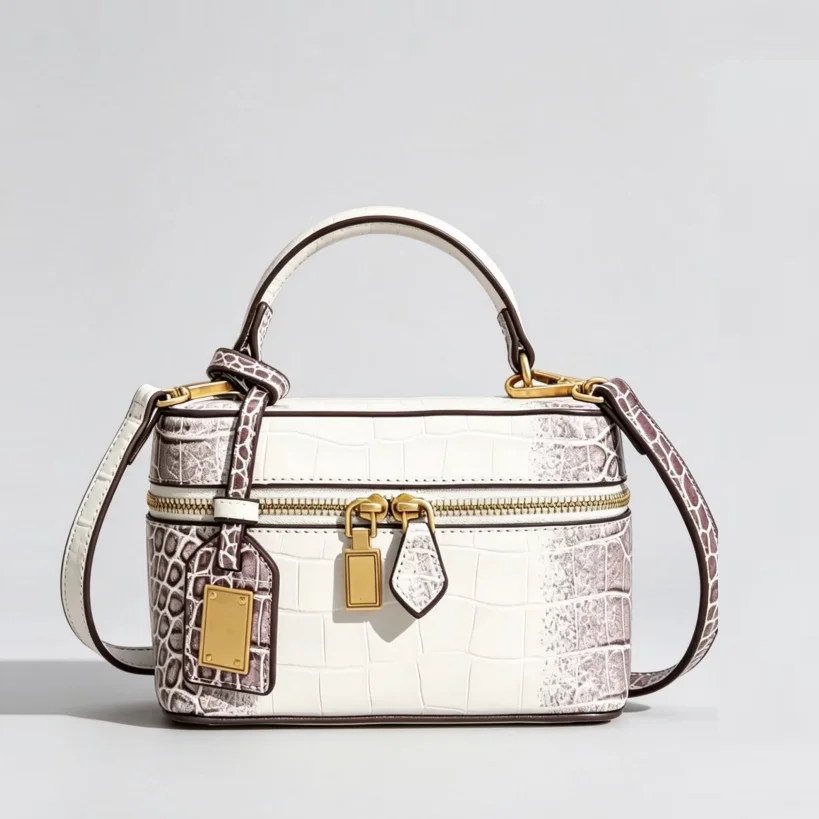Luxury Small Handbags High quality crocodile patterned handbag Makeup bag for women's travel Purse,Brand Girls Shoulder Bags