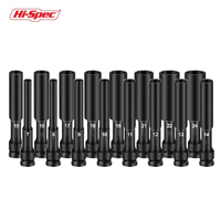 Hi-Spec 16PCS Impact Swivel Socket Set 1/2-Inch Drive Universal JointCr-Mo Steel Grade