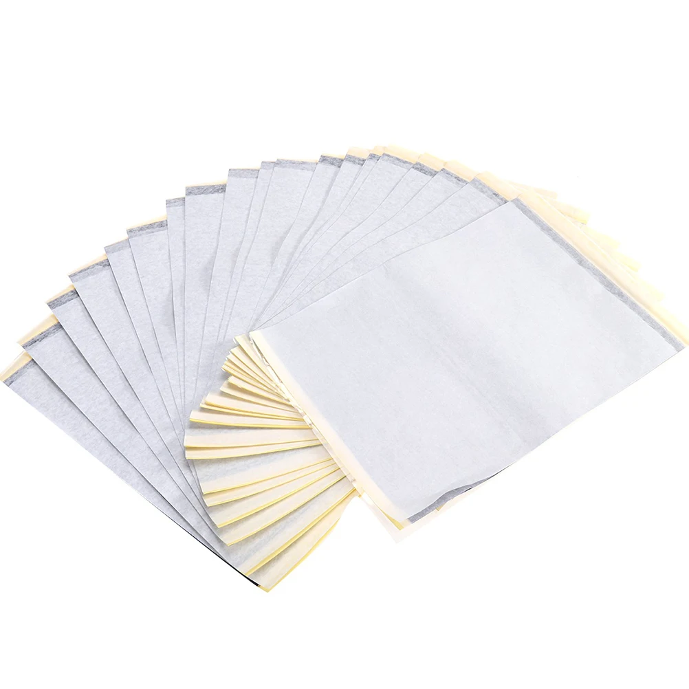 

40Pcs A4 Transfer Paper for Tattoo Tracing Stencil Printable Heat Copy Reusable Protective Skin Art Craft Drawing Template