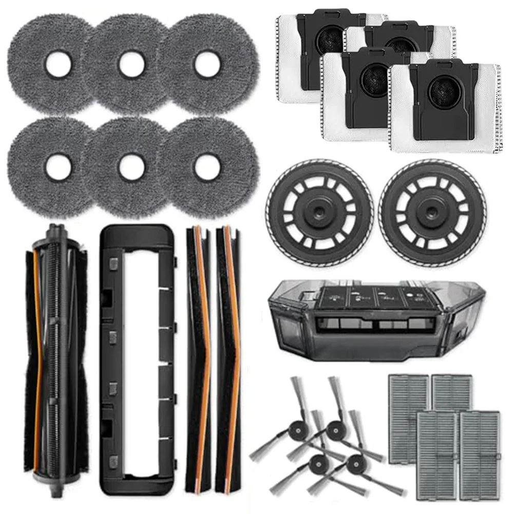 

For Mova P10 ProUltra/P50 ProUltra Robot Vacuum Cleaner TriCut Strip Brush Side Main Brush Cover Dust Box Mop Bracket Filter Bag