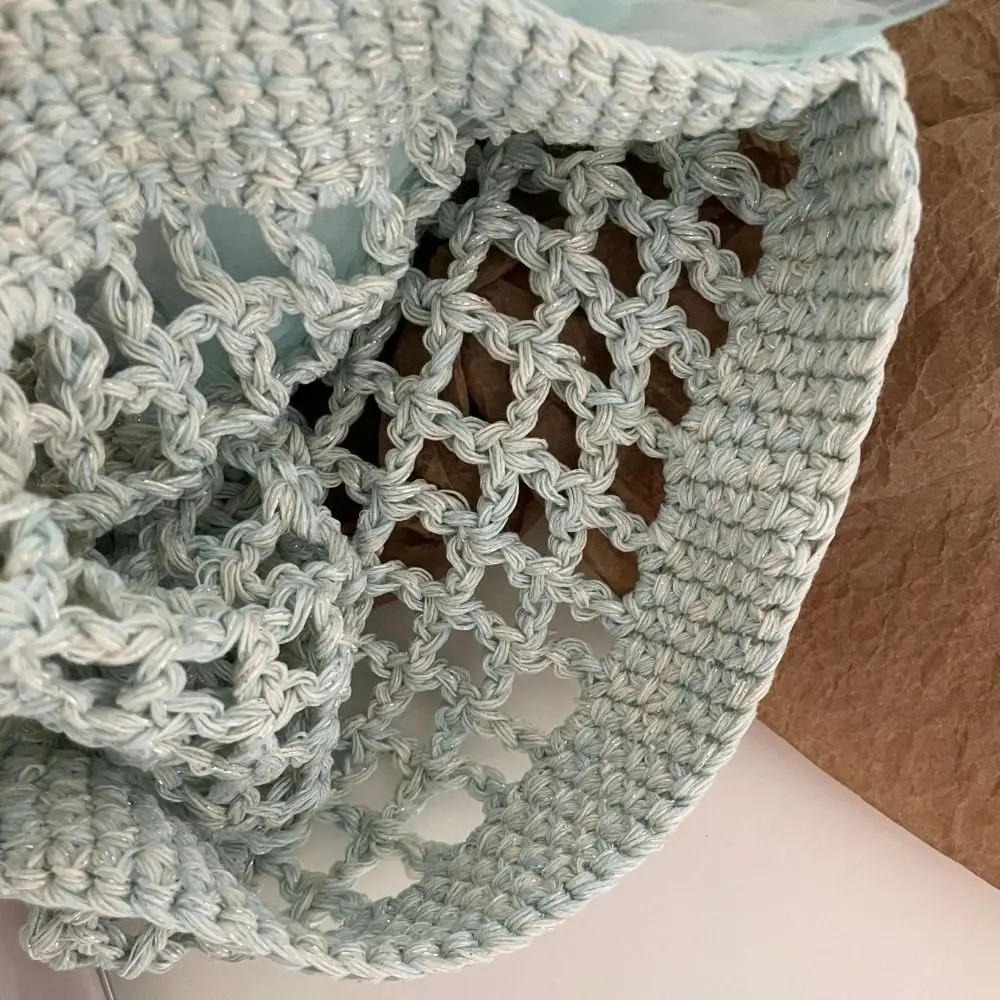 Cute Handmade Crochet Flower Hat Thin Korean Hollow Out Knitted Hat Bohemian Style Ethnic Style Beanies Hat Outdoor