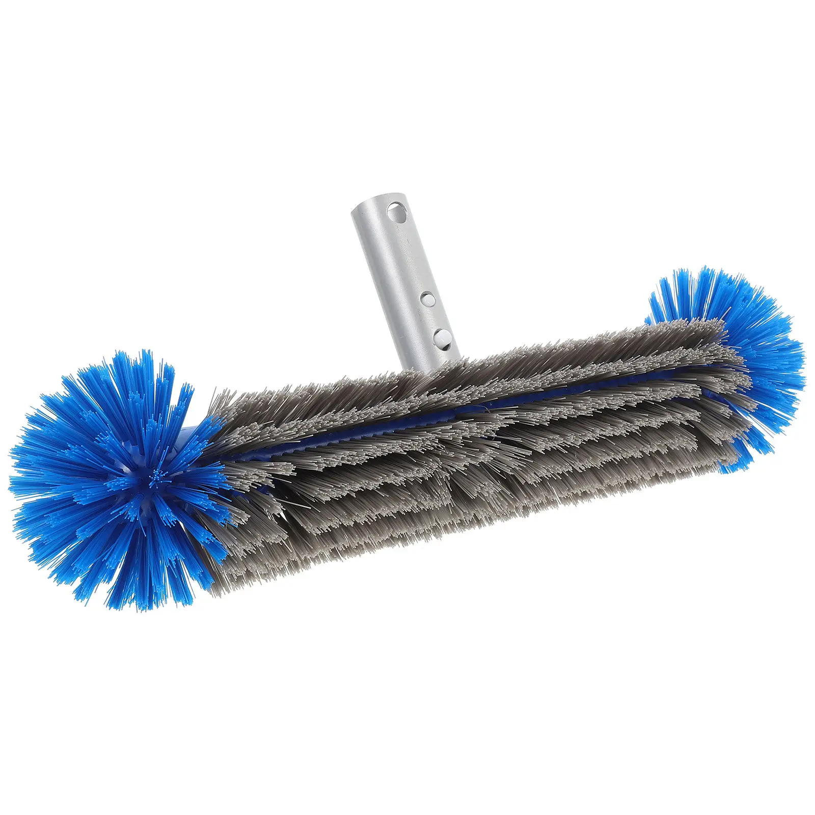 Pool Brush Head Heavy Duty Blue Reinforced Aluminium Back Ergonomic Handle Swimming Pool Cleaning Brush Concrete Tile Fiberglass