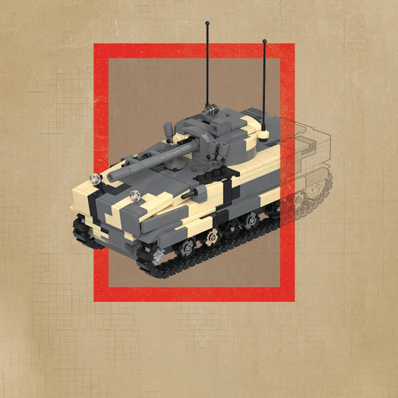 BMP-3 Modern Military Tanks Model MOC Building Bricks War Equipment Modular Technology Gifts Holiday Assemble Children Toys Suit