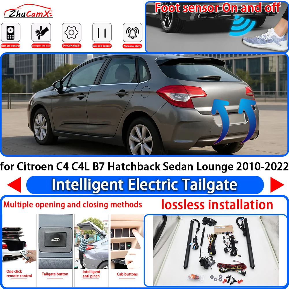 for Citroen C4 C4L B7 Hatchback Sedan Lounge 2010-2022 OEM Power Liftgate Trunk Electric Suction Tailgate Tail Gate Lift Strut