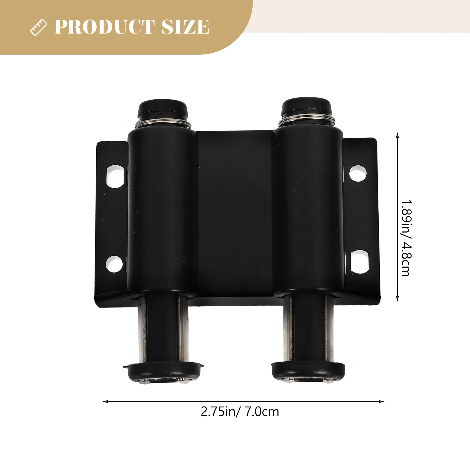 2Pcs Cabinet Door Magnetic ABS Self-Closing Strong Suction Cup Closets Doors Secure Locks for Home School Office Garage