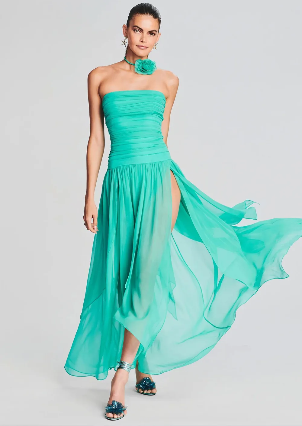 

2023 New Summer Women Strapless Cute Girls'Birthday Party Celebrate Dress Fashion Elegant Evening Party Dress Wholesale