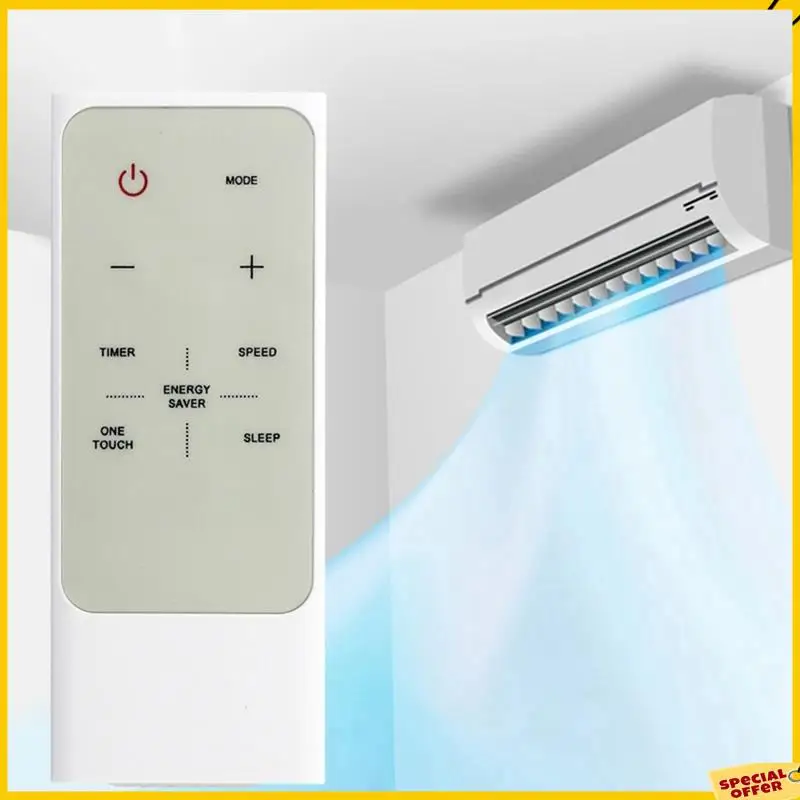 Controle remoto de substituição A24P RG15A (B)/E A/C para unidade de ar condicionado Midea EATC08RE1