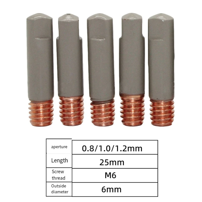 Mb 15ak Schweiß kontakts pitzen Beschichtung schützen 25mm m6 Gas düsens pitze Mig Schweiß brenner Schweiß werkzeug teile