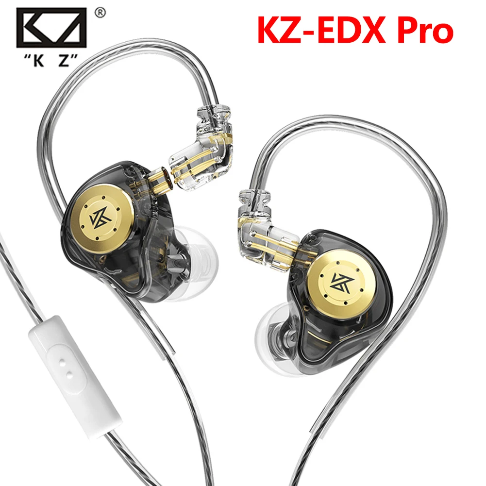 KZ EDX PRO Earphone 10mm Dual Magnetic Circuit Dynamic Drive HIFI Bass Earbud Sport Noise Cancelling Headset ZSN PRO ZSTX ZEX PR