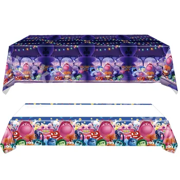 ديزني داخل خارج 2 مفرش المائدة عيد ميلاد الديكور المتاح غطاء الطاولة مقاوم للماء لوازم الحفلات هدايا استحمام الطفل لعبة ديكور