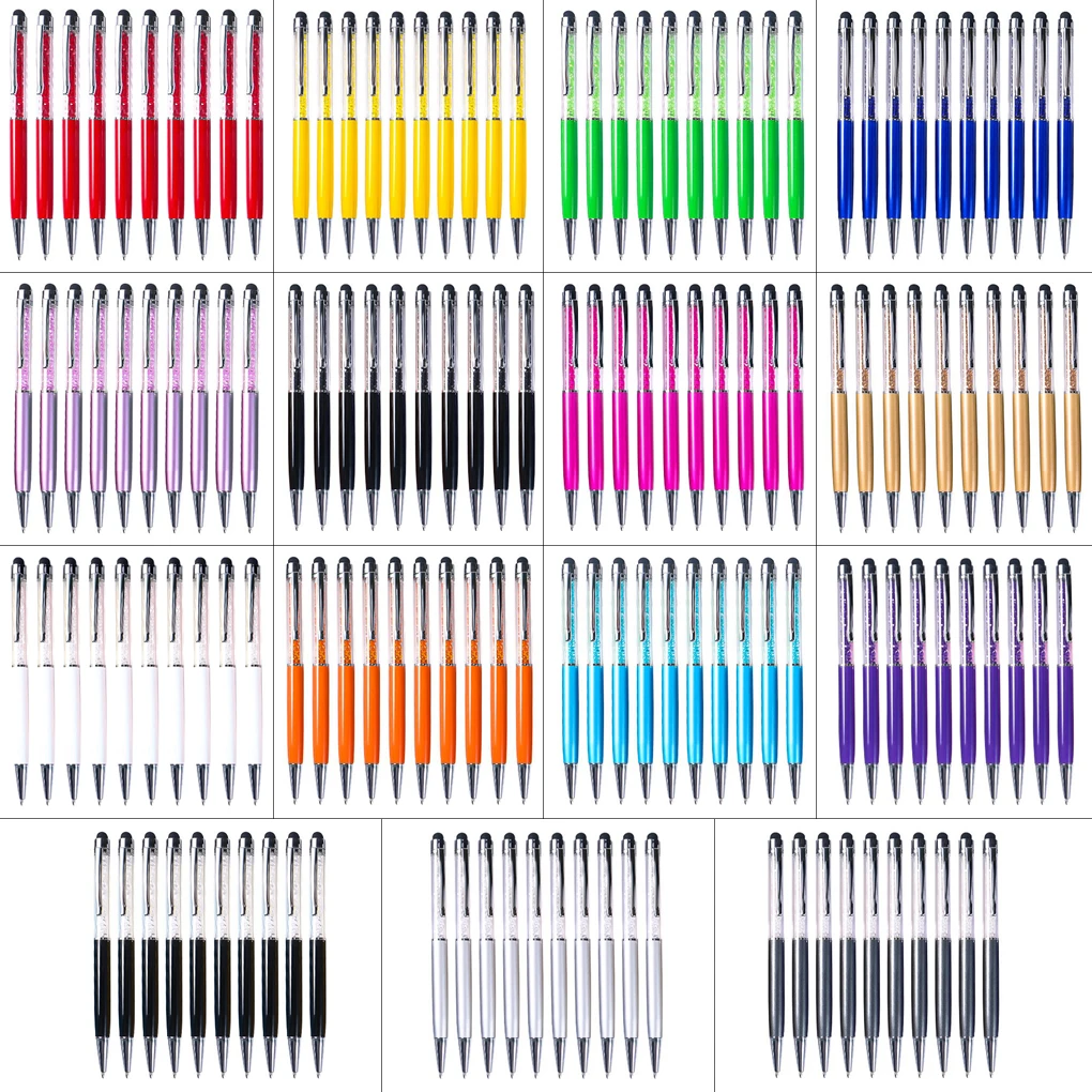 10 Pack Stylus Touch Pens Ballpoint Pen Stationery Writing Tool Purple