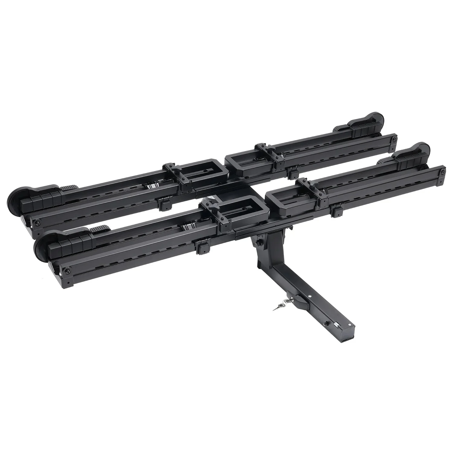 

STLF 100 lb foldable tiltable hitch mount bike rack for 2 bikes