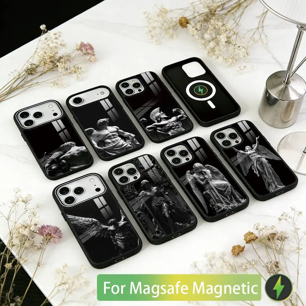

Ancient Greek statues Phone Case For iPhone17,16,15,14,13,12,11 Plus,Pro Magnetic For Magsafe Wireless Charging