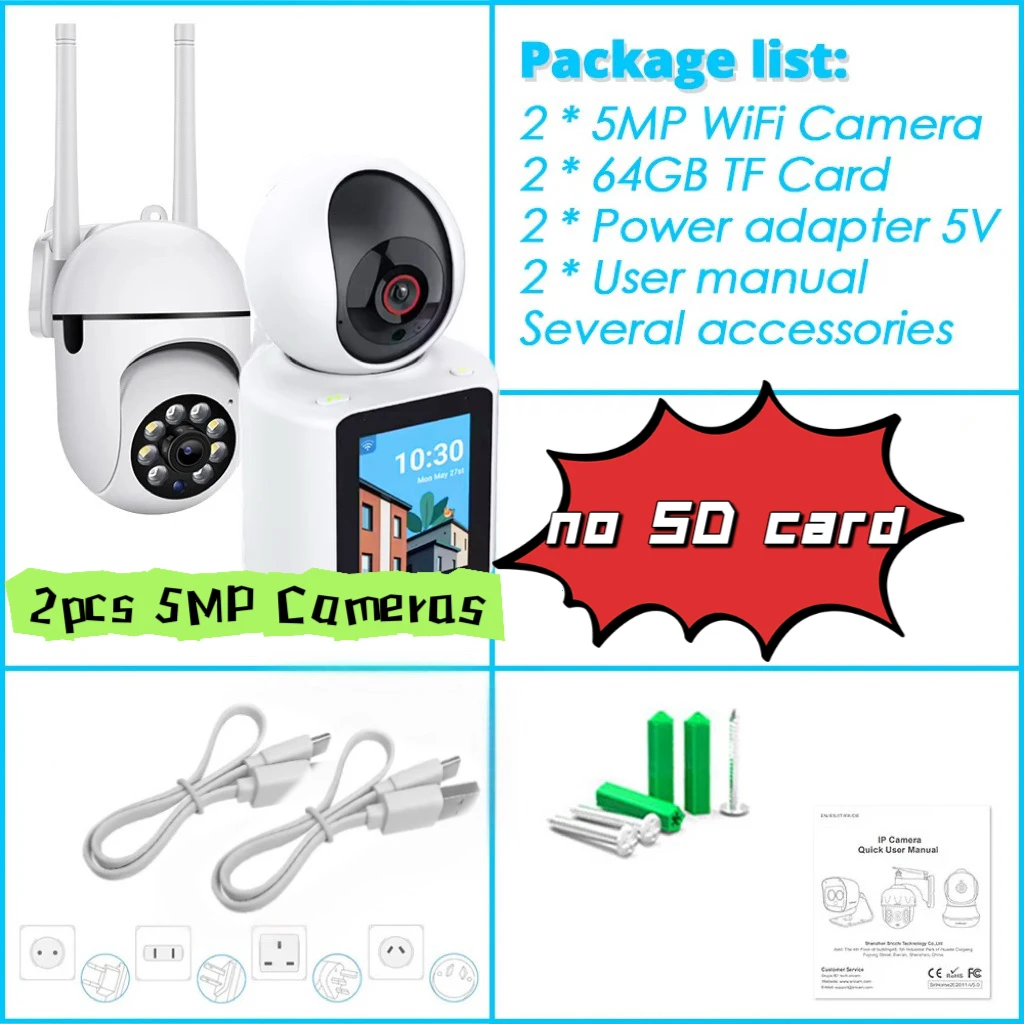 xiaohuang home video call, CCTV camera, home wireless WIFI mini security camera cd card infrared night vision, mobile tracking