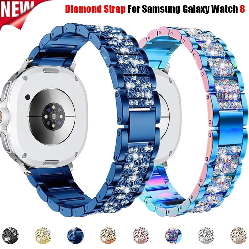 

For Samsung Galaxy Watch 8 40 44mm Shining Rhinestone Bracelet Wristband For Galaxy Watch 8Classic /Ultra 2025 Band Accessories