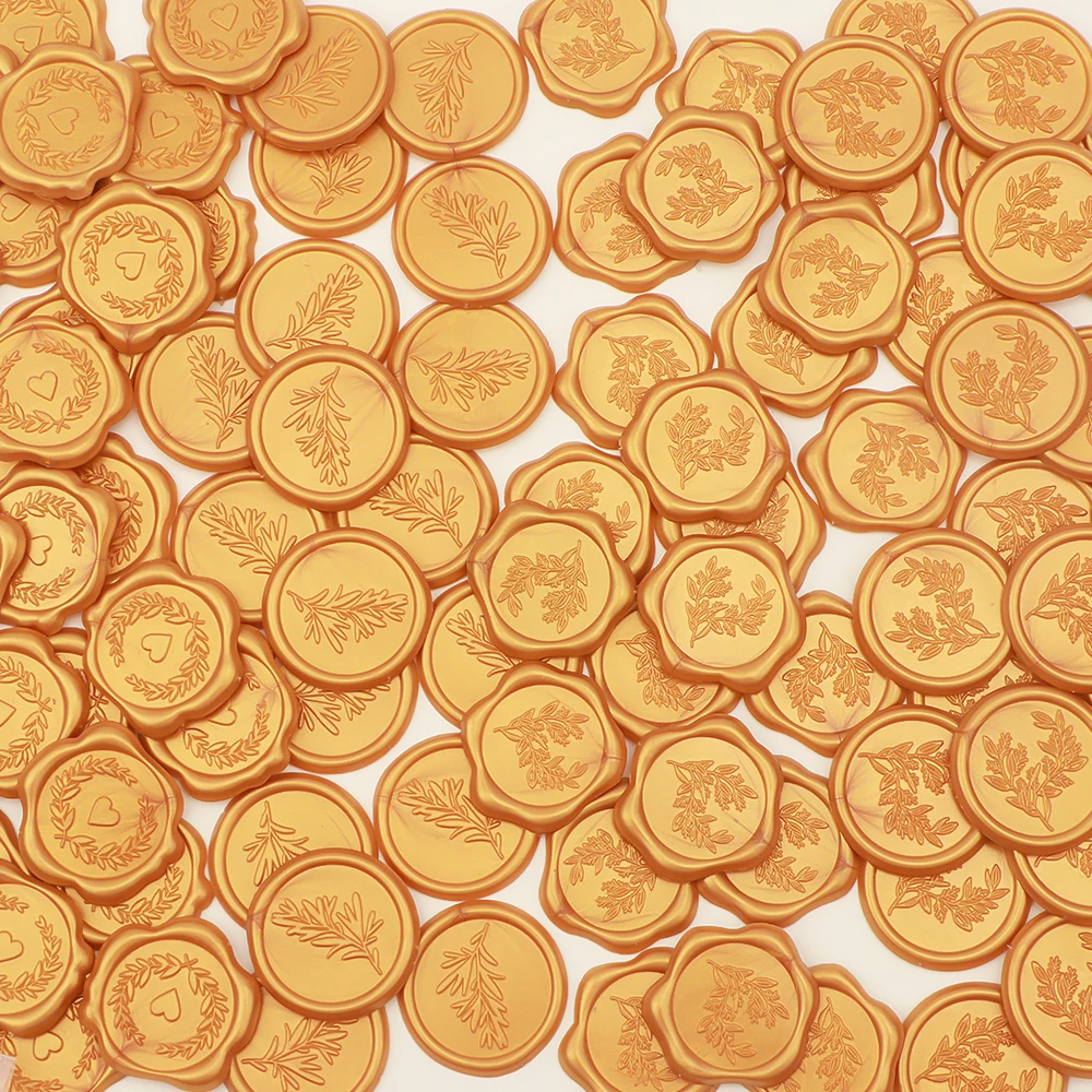 

100 шт., 4 стиля, наклейки с сургучной печатью ко Дню святого Валентина, свадебные приглашения, наклейки для конвертов, идеально подходящие для приглашения, конверты, подарок